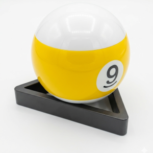 Ashtray Yellow  9-Ball On Rack