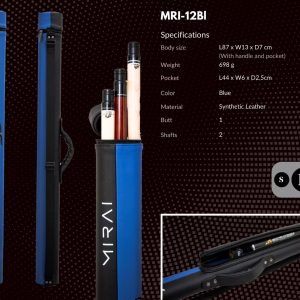 Mirai Cue Case 1 Butt 2 Shaft - Blue