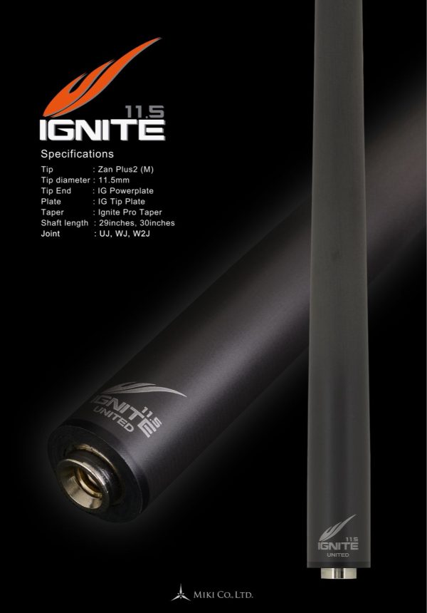 IGNITE shaft, 11.5, Wavy 2 joint, 30inch