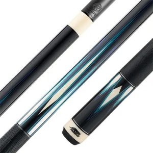 Predator LE True Splice 16 Pool Cue - Ebony with Blue/Teal Points - Leather Wrap - Shaft 314-3